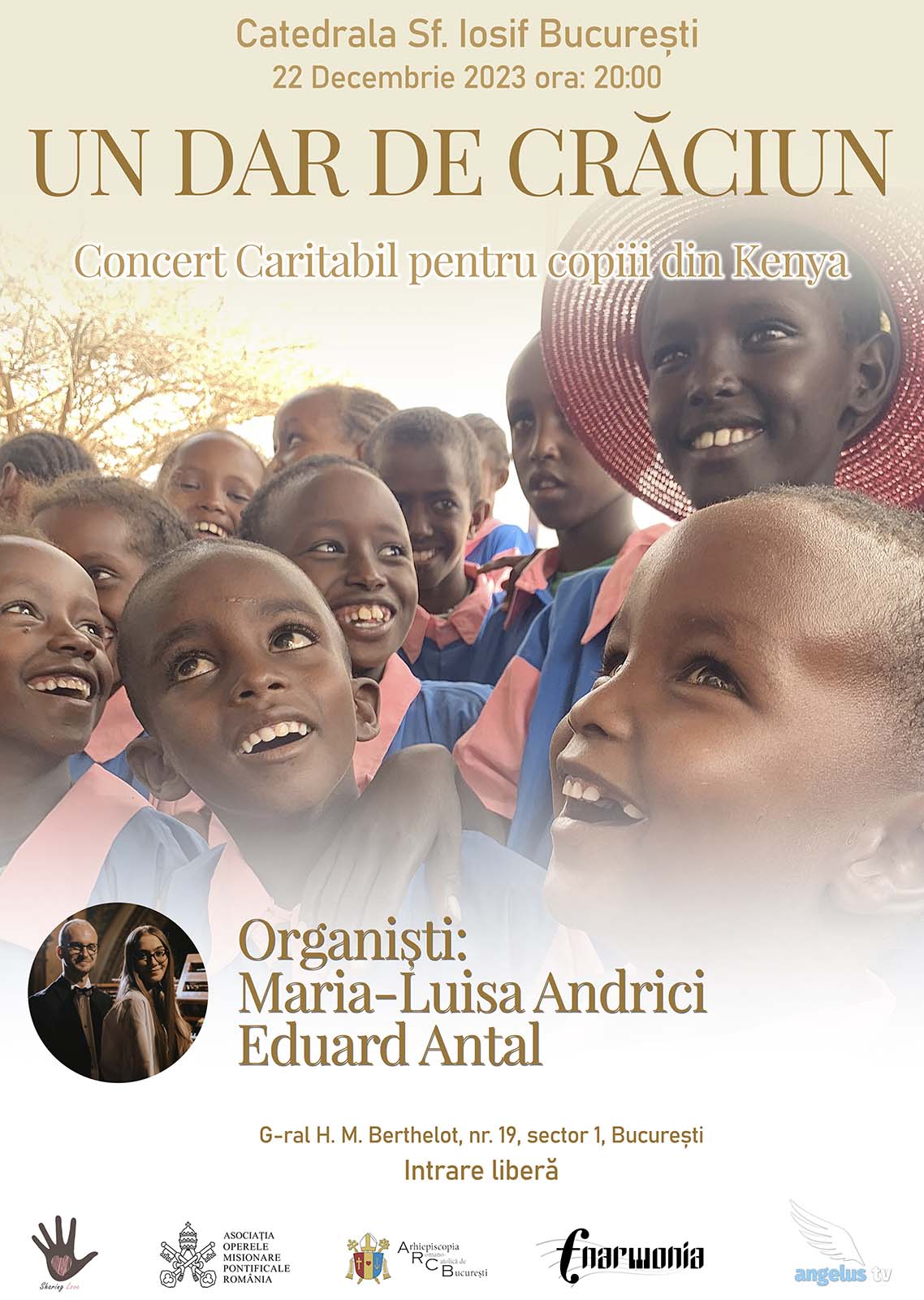 afis poster Concert caritabil eduard iosif antal organist