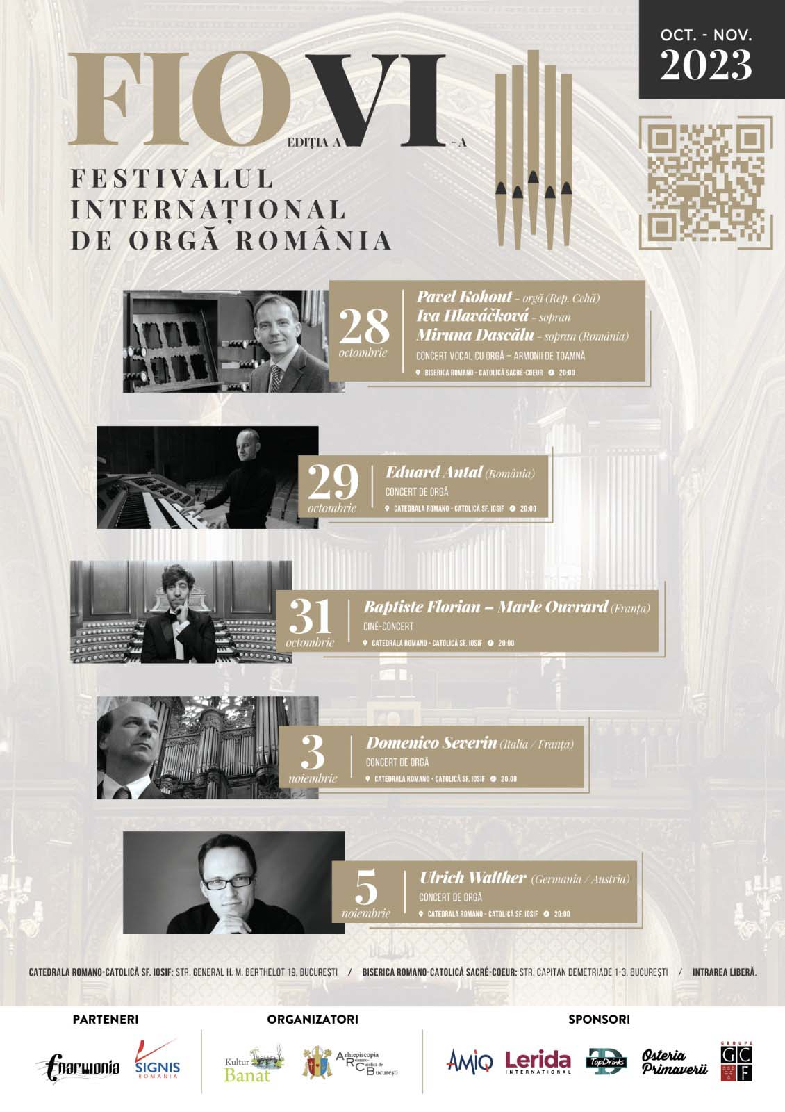 afis poster FIO VI eduard iosif antal organist